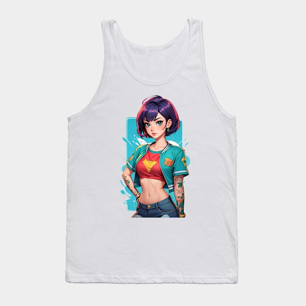 Beautiful young and modern pin-up girls Tank Top by Dürer Design